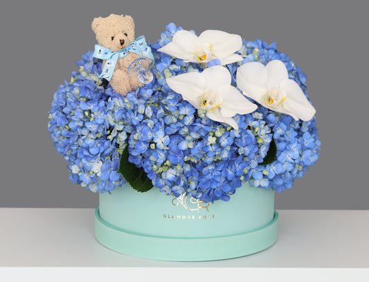 newborn flowers bouquet for boy