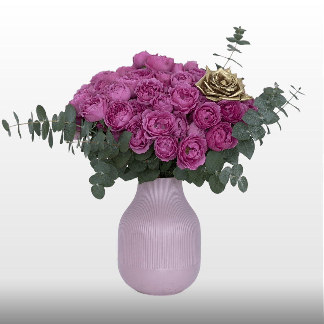 Rose Misty Bubbles Vase