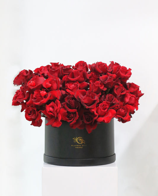 valentine rose flowers box